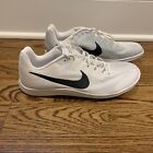 Nike Track Shoes Rival Distance White Silver Running Men’s Size 10.5 DC8725-100