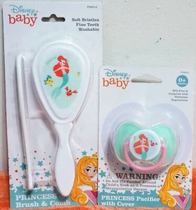 Disney Baby Prinzessin Arielle Schnuller und Bürste mit Kamm Neu - Bild 1 von 4