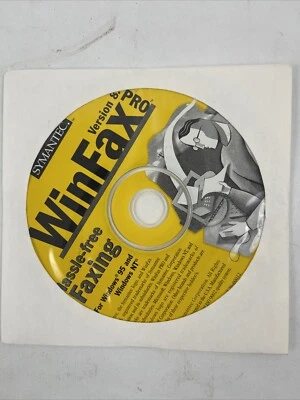 WinFax Pro 8.0 Hassle Free Faxing PC CD ROM Symantec Windows NT 95 Software - Image 1 of 2