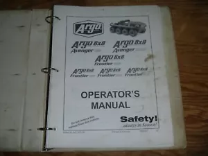 Argo Avenger 700 & 750 EFI UTV Owner Operator Manual User Guide - Bild 1 von 1