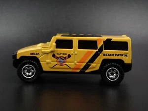 2003-2009 HUMMER H2 Spiaggia Patrol Giallo 1:72 Diorama Scala Modellino Auto - Foto 1 di 8