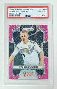 2018 Panini Prizm World Cup Joshua Kimmich Pink Lazer /40 PSA 8 Germany Bayern
