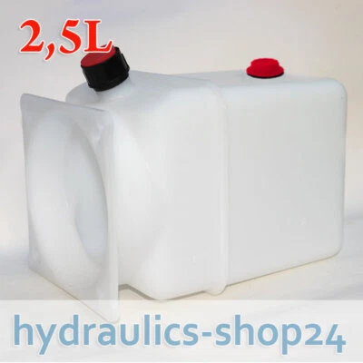 ÖL Behälter Kunststoff 2,5L f. Hydraulikaggregate Hydraulikpumpe Kipper Anhänger - Bild 1 von 2
