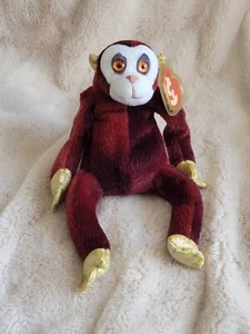 Ty Beanie Baby THE MONKEY Chinese ZODIAC NWT w/ Tag Protector - Picture 1 of 8