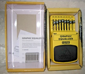 Effect pedal for Behringer guitar 7 band graphic equalizer EQ700 GRAPHIC EQUALI - Picture 1 of 5