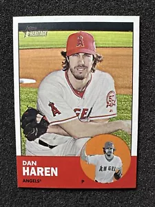 Dan Haren #231 2012 Topps Heritage Béisbol Cantidad Los Angeles Angels - Imagen 1 de 2