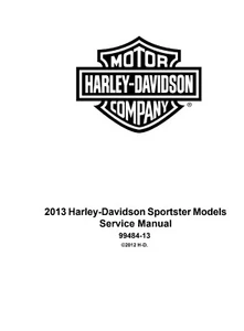 HARLEY DAVIDSON 2013 SPORTSTER MODELS SERVICE MANUAL (FULL 700 PG) FREE SHIPPING - Picture 1 of 3
