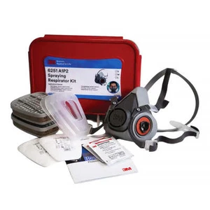 3M Spraying Respirator Starter Kit 6251 Half Face 6000 Series Medium Mask Paint - Picture 1 of 1