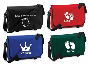 Baby Wickeltasche Pflegetasche Schultertasche Kinderwagentasche inkl.Wunschdruck - Bild 1 von 6