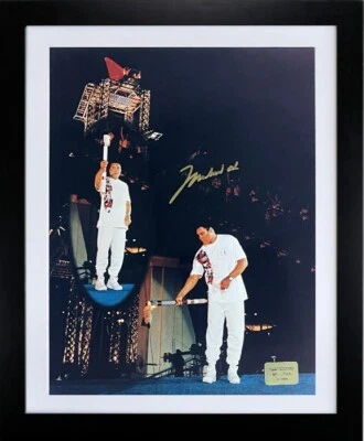 Muhammad Ali Signed 1996 Olympic Torch Ceremony 16x20 Photo Framed - Beckett/COA - Image 1 of 4