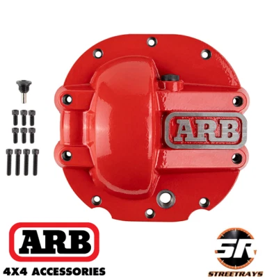 Capa diferencial revestida a pó vermelho ferro fundido ARB 0750006 compatível com eixos Ford 8,8" - Imagem 1 de 3