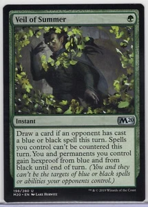 1x Veil of Summer - Core Set 2020 - Near Mint - Foto 1 di 1