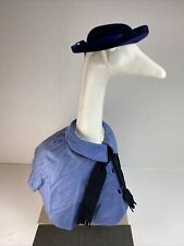 Concrete Goose Clothes Outfit Madeline Doll Coat and Blue Felt Hat w/ Scarf