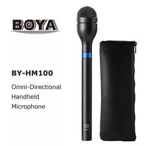 BOYA BY-HM100 Omni-Directional Handheld Dynamic Microphone for Interview - Picture 1 of 8