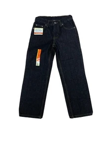 Faded Glory Denim Black Jeans Size 8R Adjustable Boys Stretch Cotton relaxed - Picture 1 of 8