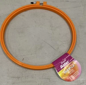 Susan Bates Hoop-La Plastic Embroidery Hoop and Frame 8"- Orange - Picture 1 of 2