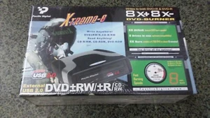 Pacific Digital 8X + 8X DVD USB RW Rewritable External Burner NIB Factory Sealed - Picture 1 of 8