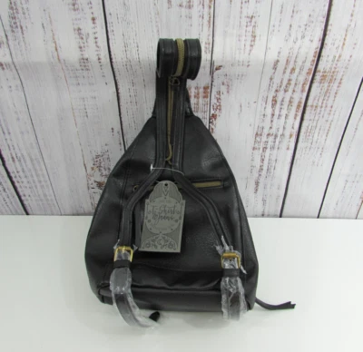 Mochila/bolsa tiracolo de PVC camiseta e jeans nova com etiquetas - Imagem 1 de 4