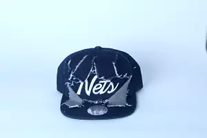 Mitchell & Ness Brooklyn Nets NBA Denim Bust-out Snapback Cap - Picture 1 of 5