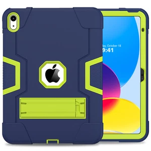For iPad 4/5/6/7/8/9/10th Gen Air 3 Pro Heavy Duty Rugged Hard Stand Case Cover - Picture 1 of 111