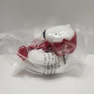 Coca-Cola Polar Bear Plush with a Red Knit Scarf 4 inch NEW In Package - Imagen 1 de 9