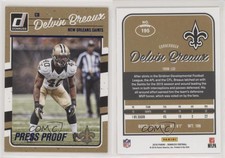 2016 Donruss Press Proof Blue Delvin Breaux #195 Rookie RC