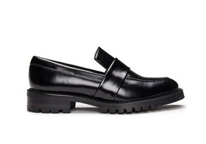 Zapatos veganos mocasín plano con suela prominente forrado transpirable - Imagen 1 de 11