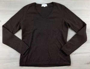 Charter Club Damen Pullover 2-fädig 100% Kaschmir braun Langarm Größe S - Bild 1 von 7