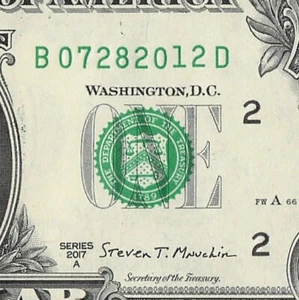 JULY 28 2012 Birthday Fancy Serial Number Date Note One Dollar Bill 07 28 2012 - Picture 1 of 11