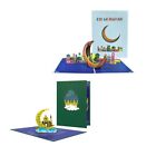 3-in-1 3D Eid Moon Card Set with Envelope & Small Card Popup Greeting Cards