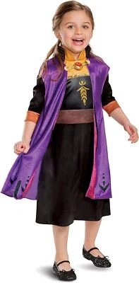 Anna Classic Disney Princess Frozen 2 Movie Fancy Dress Halloween Child Costume - Image 1 of 2