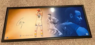 Stephen Curry Autographed The Show “Fluid” 46X20 Framed Lithograph UDA COA - Image 1 of 3