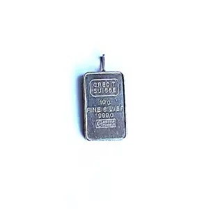 Colgante con lingotes de plata Credit Suisse 10 g plata 999,0 (2990) - Imagen 1 de 5