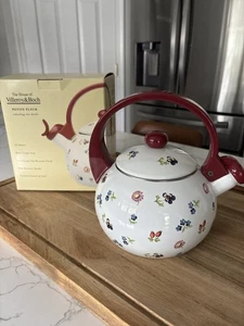 Villeroy & Boch Petite Fleur Emaille Pfeifender Teekessel Neu OVP 2,5q - Bild 1 von 17