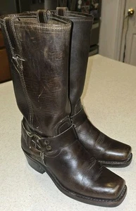 Frye (77300) Arnés Bota Cuero Marrón Mujer 6 M - Imagen 1 de 11