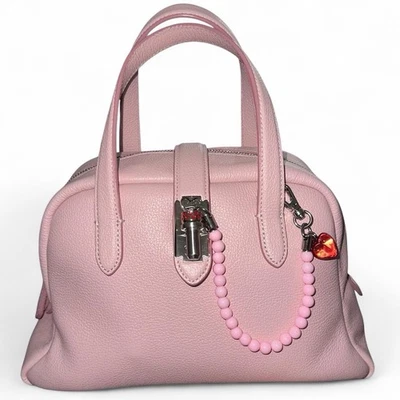 Mini bolso de mano de cuero para mujer Vunque marca coreana rosa Foto 1 de 4