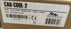 Middle Atlantic CAB-COOL2 Quiet-Cool Cabinet Cooler 40 CFM (2 Fans) New Sealed - Picture 1 of 1