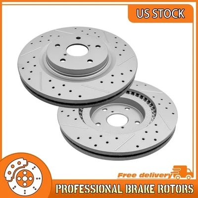 Front Drilled Brake Rotors for Subaru Crosstrek Forester Impreza Legacy Outback - Imagem 1 de 4