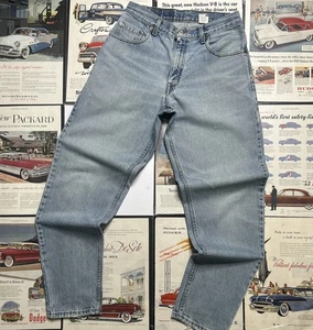 Vintage Levis Jeans Mens 29x32 Blue 560 Loose Tapered 90s Light Wash - Picture 1 of 10