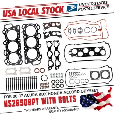 Juego de pernos de junta de cabeza HS26509PT MLS de calidad para HONDA CROSSTOUR 2010-2015 3,5 L Foto 1 de 4