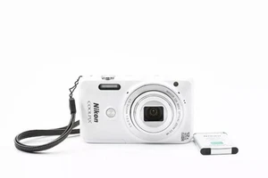 Nikon COOLPIX S6900 White 12x 16.0MP Digital Camera w/battery from japan USED - Picture 1 of 10