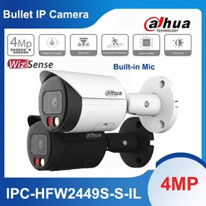 Cámara IP bala Dahua Wizsense 4 MP MICRÓFONO inteligente doble luz PoE IPC-HFW2449S-S-IL - Imagen 1 de 18