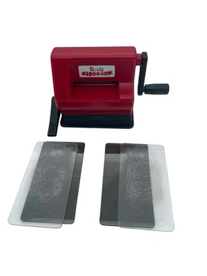 Sizzix Sidekick Red Die-Cutting and Embossing Machine + 4 Used Plates - Image 1 of 2