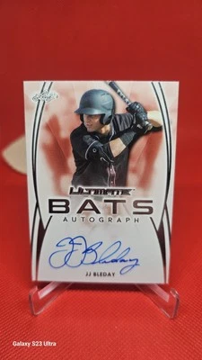 2019 Leaf Ultimate Bats Autograph JJ Bleday Oakland A's Mint! - Image 1 of 3