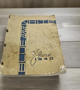 Vtg June 1940 High School Yearbook Blue And White Providence Rhode Island #ZP - Picture 1 of 10