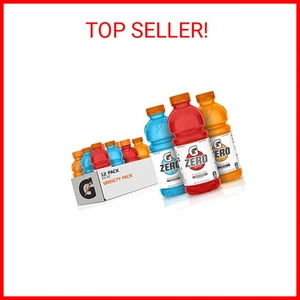 Gatorade G Zero Thirst Quencher, 3 Geschmacksrichtungen Sortenpackung, 20 Unzen Flaschen (12er Pack) - Bild 1 von 2