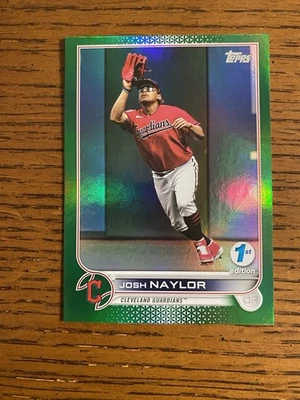 2022 Topps 1st Edition #77 Josh Naylor Green Foil /150 - Image 1 of 3