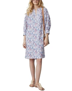 J Mclaughlin Nylee Linen Dress S Floral Bloomsbury Beachy Resort Lagenlook - Picture 1 of 17