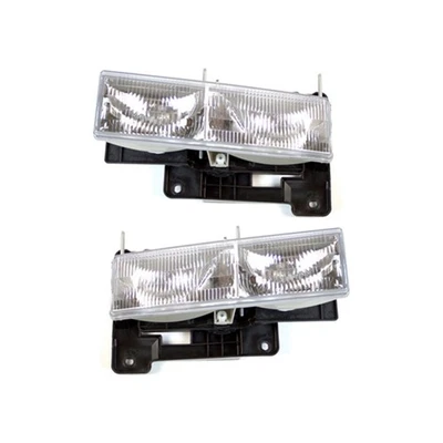 For GMC C3500HD 2001 2002 Headlight Driver and Passenger Side | Pair | CAPA - Image 1 of 4