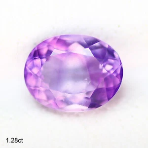 1.28 Ct Sensational Perfect Oval 7.7 x 6 MM 100% Natural Purple Bolivia Amethyst - Picture 1 of 5